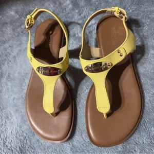 Michael Kors Lemon and Chestnut Sandals